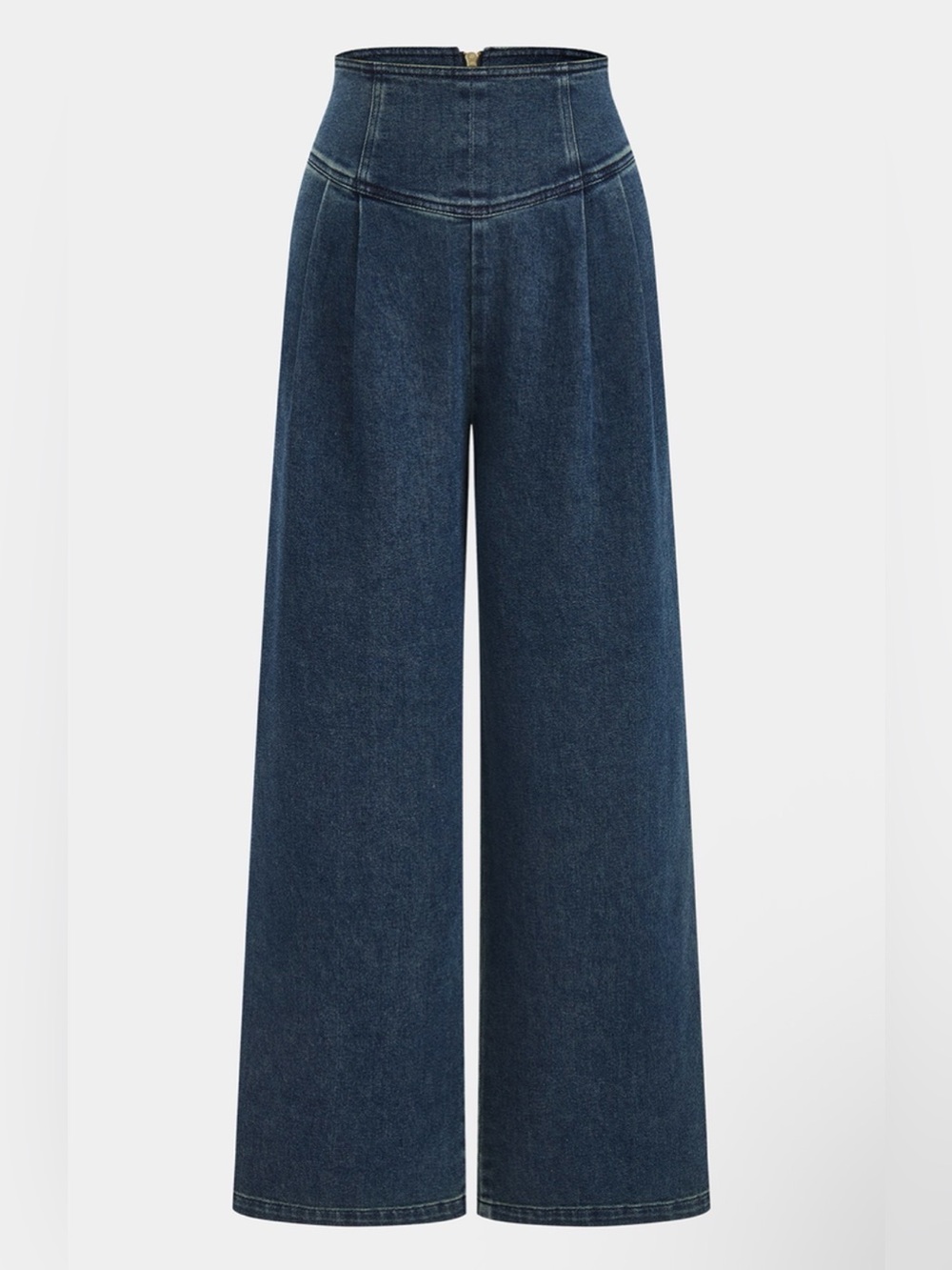 Commense High-Waist Wide-Leg Denim Pants